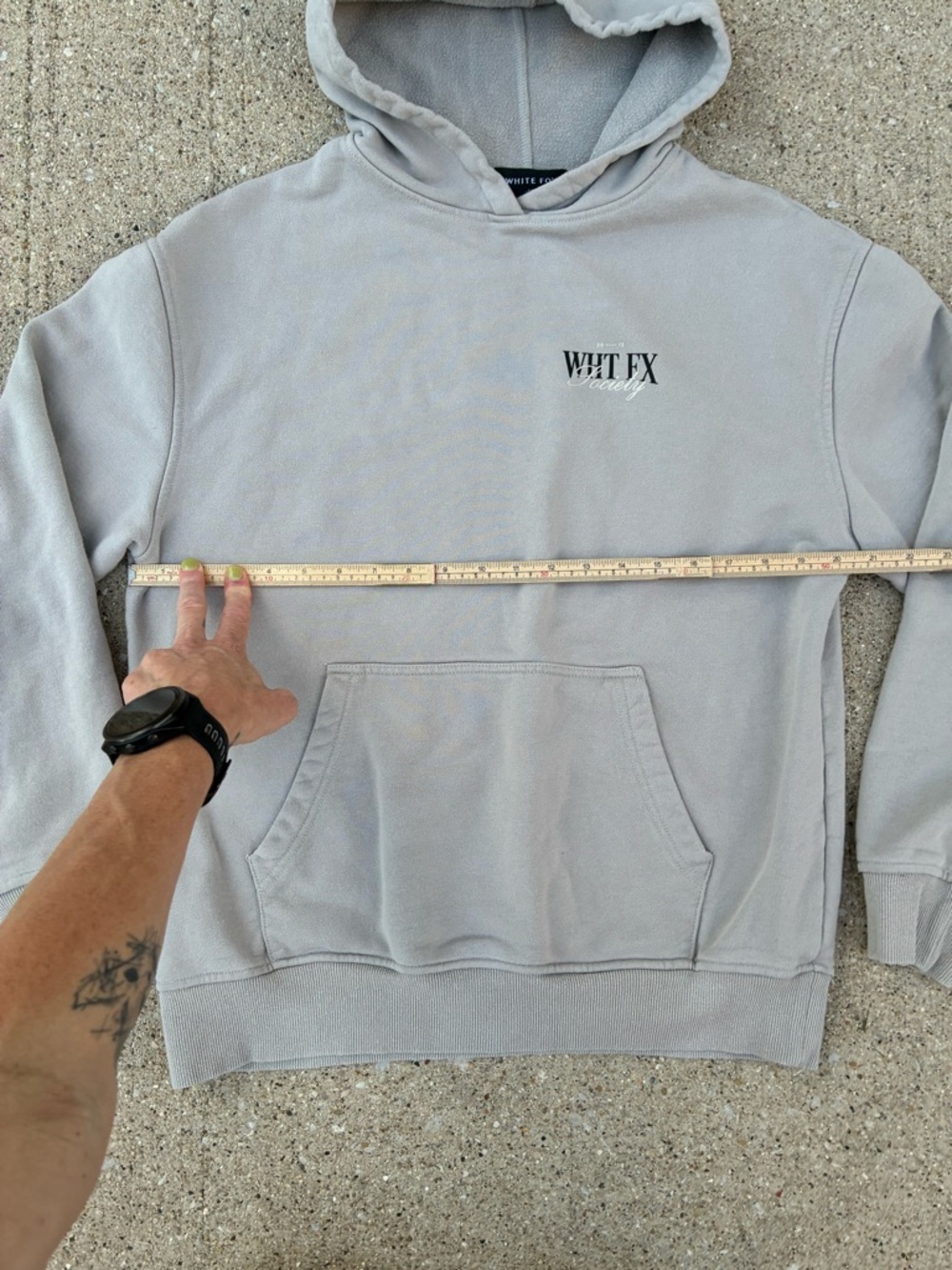 White Fox Women's Hoodie Small Medium - Picture 5 of 5